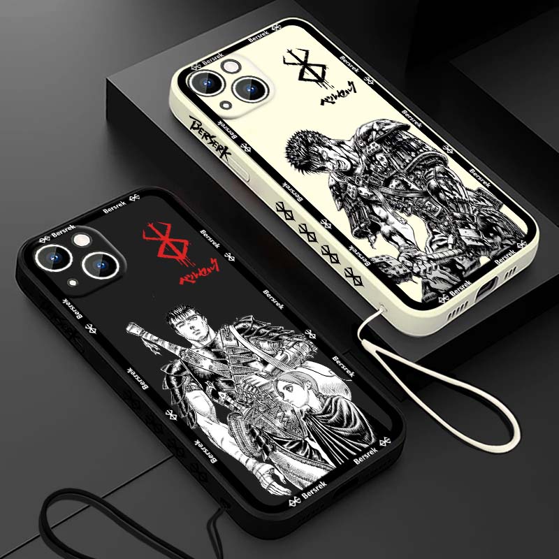 Phone Cases Iphone 11 - جراب هاتف سائل بتصميم أنمي ياباني