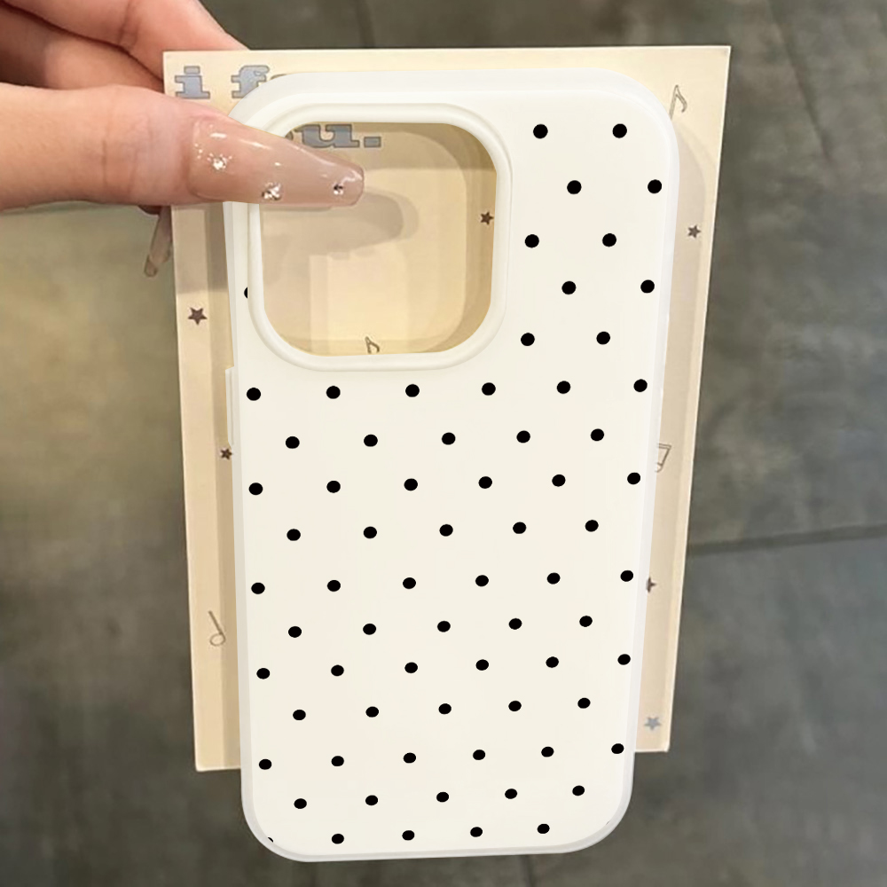 Phone Cases Samsung S25 Fe - غطاء حماية بسيط بنقشة النقاط المضادة