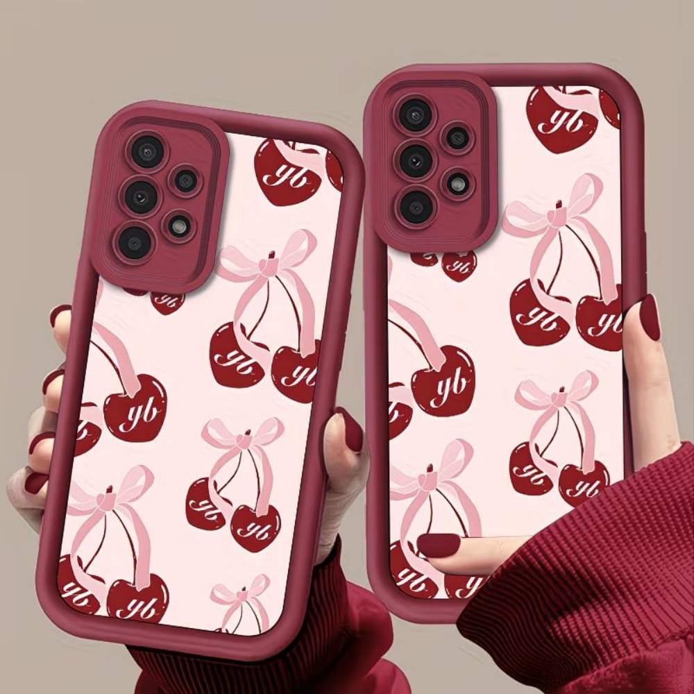 Phone Cases Cherry - غطاء هاتف ناعم مضاد للسقوط بتصميم