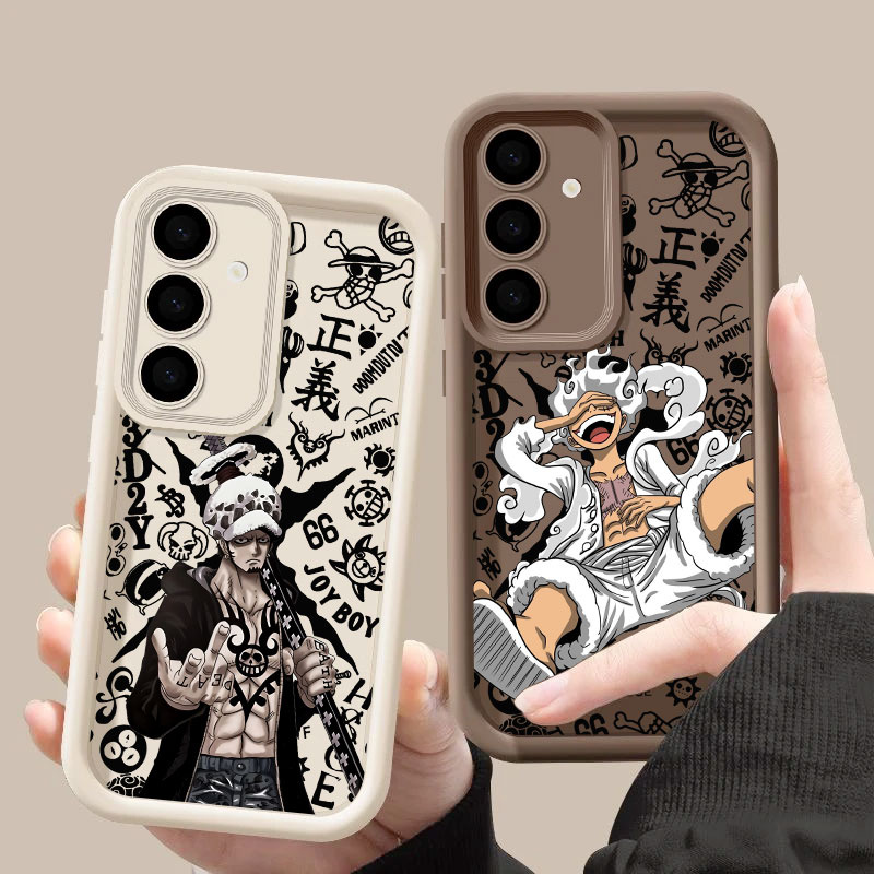 Phone Cases Galaxy S25 - غطاء حماية أنيمي ون بيس لوفي