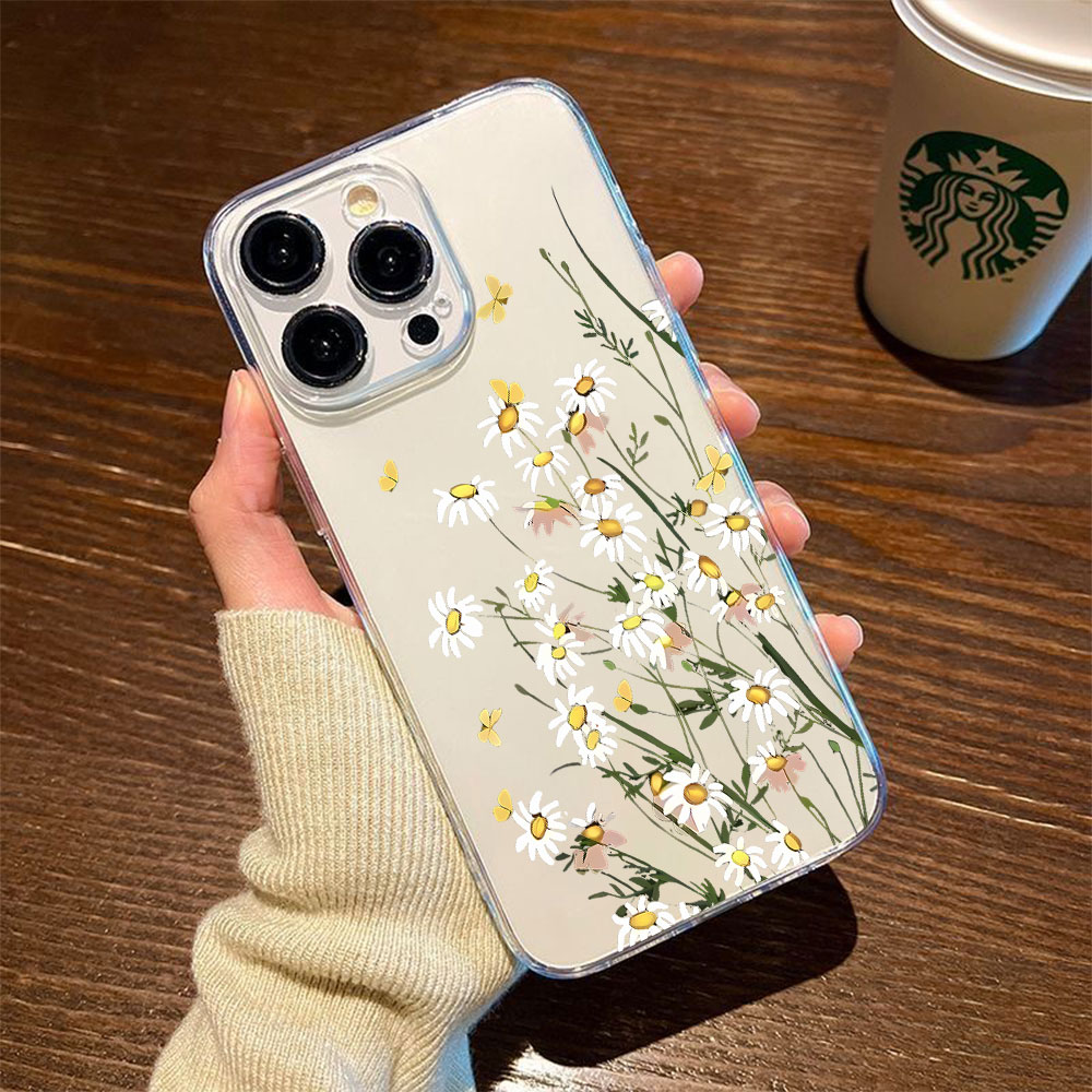Phone Cases For Iphone 12 Pro Max - غطاء هاتف جديد بتصميم زهرة الأقحوان