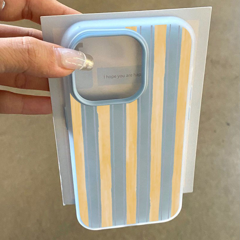Phone Cases Samsung S25 Fe - غطاء هاتف أنيق بخطوط صفراء لسامسونج