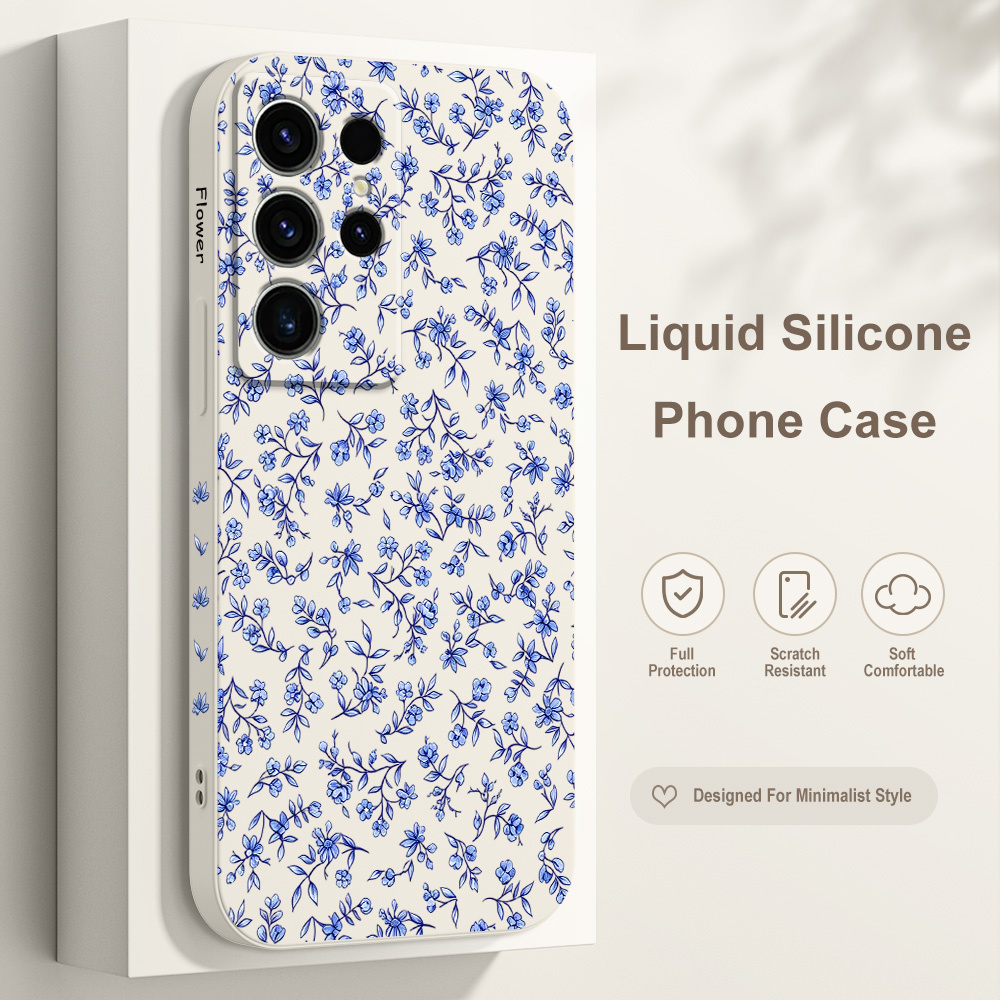 Phone Cases Samsung S25 Fe - غطاء هاتف بتصميم زهور ملتوية لسامسونج