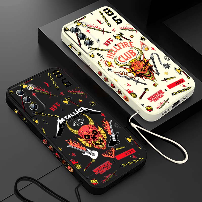 Phone Cases Samsung S25 Fe - غطاء هاتف سائل بتصميم شيطان الجحيم