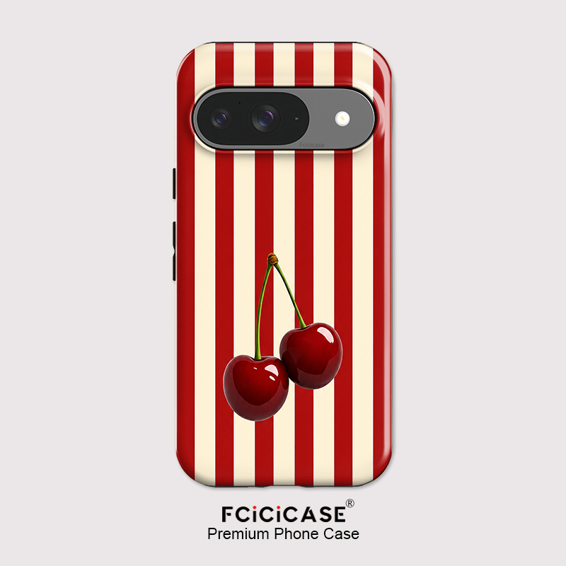 Phone Cases Cherry - حافظة هاتف Fcicicase بنمط خطوط الكرز