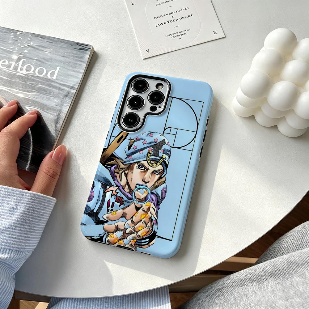 Phone Cases Galaxy S25 - غطاء هاتف أنيمي J-JOJO Steel Ball