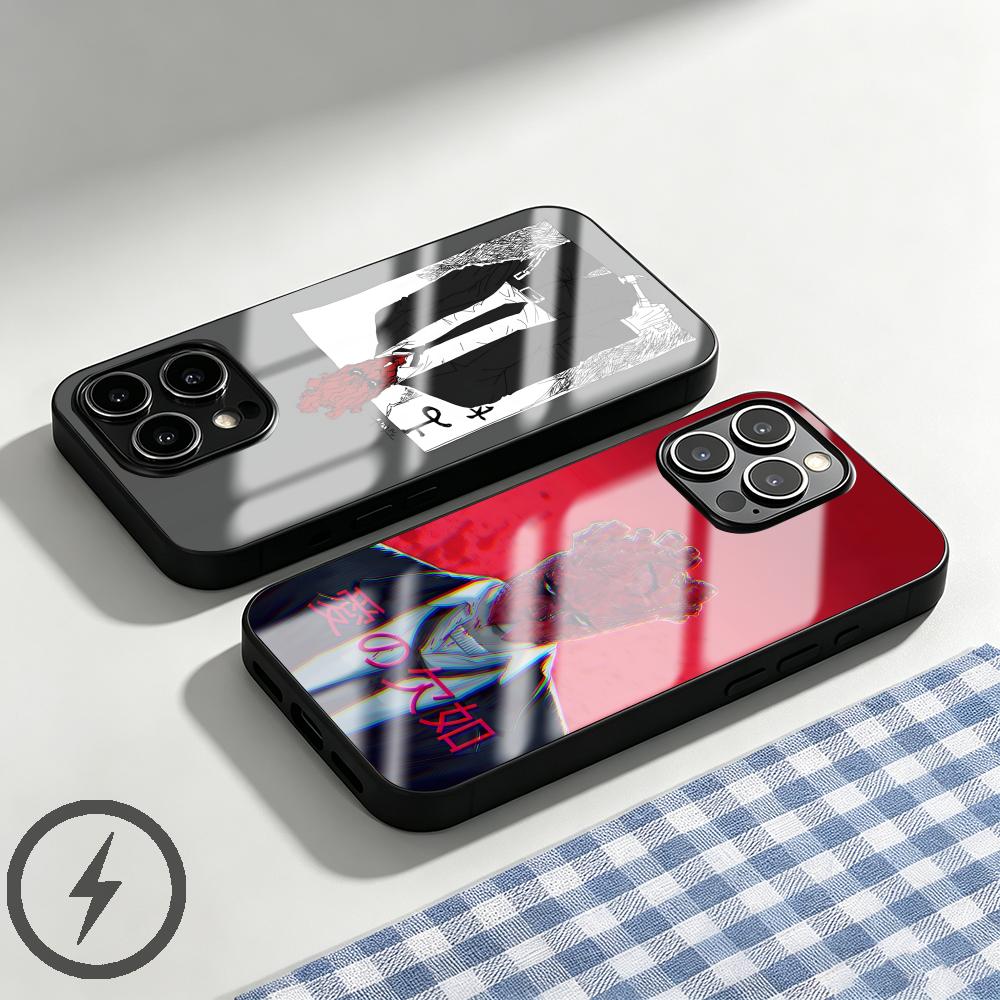Phone Cases Iphone 11 - جراب هاتف أنمي دوروهيدورو زجاجي مغناطيسي