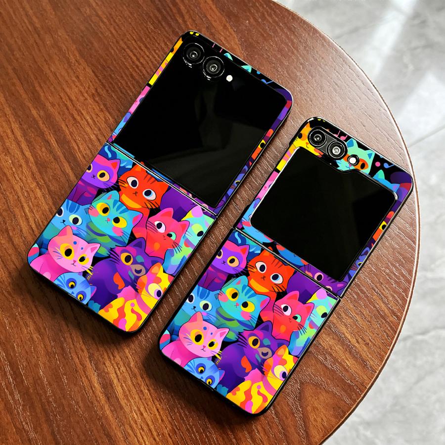Phone Cases Cat - غطاء هاتف كامل التغطية بتصميم قطة