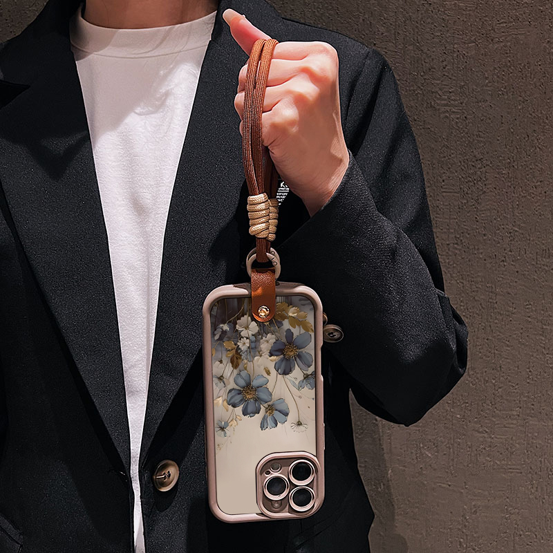جراب هاتف بتصميم زهرة زرقاء مع - مراجعة Phone Cases With Straps وسعره