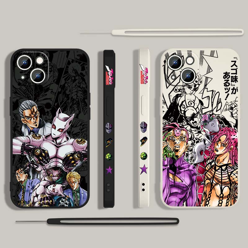 جراب هاتف سائل بتصميم أنمي JOJ - مراجعة Phone Cases For Iphone 12 Pro Max وسعره