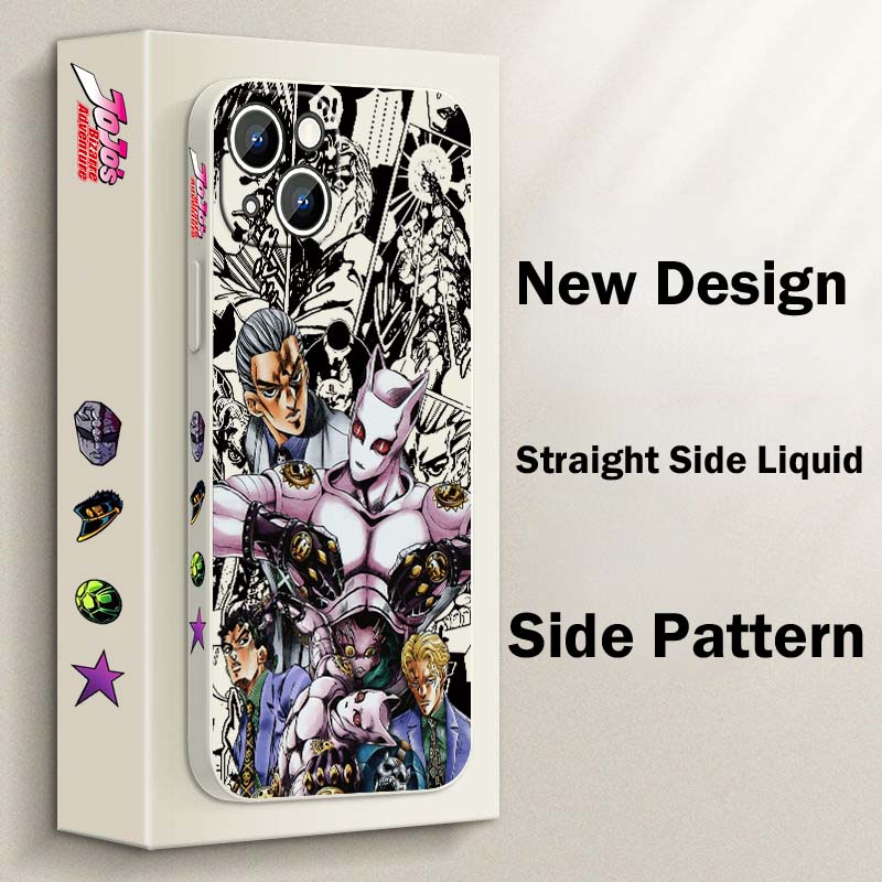 جراب هاتف سائل بتصميم أنمي JOJ - مراجعة Phone Cases For Iphone 12 Pro Max وسعره