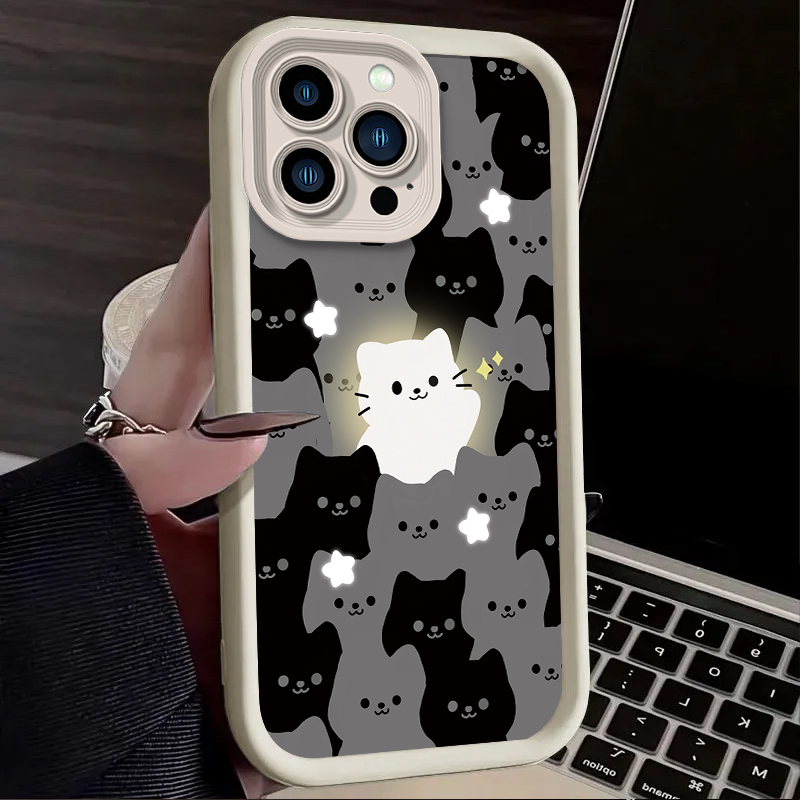 جميل الكرتون القط سيليكون زوجي - مراجعة Phone Cases Cat وسعره