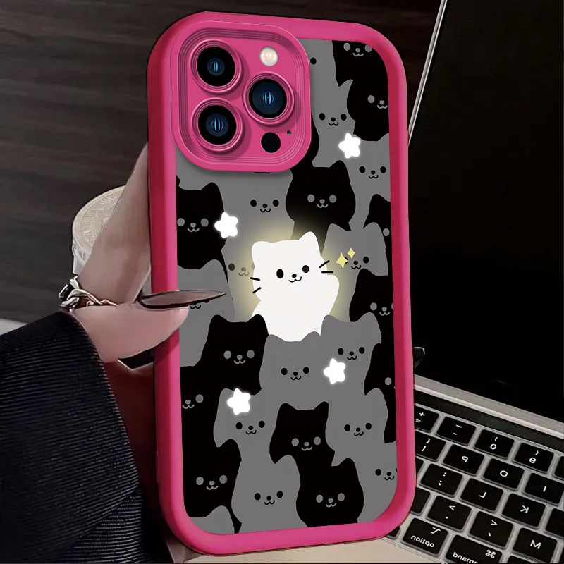 جميل الكرتون القط سيليكون زوجي - مراجعة Phone Cases Cat وسعره