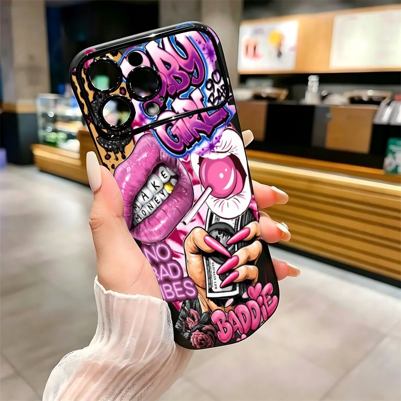 جراب هاتف بتصميم شفاه وردية وط - مراجعة Phone Cases Iphone 11 وسعره