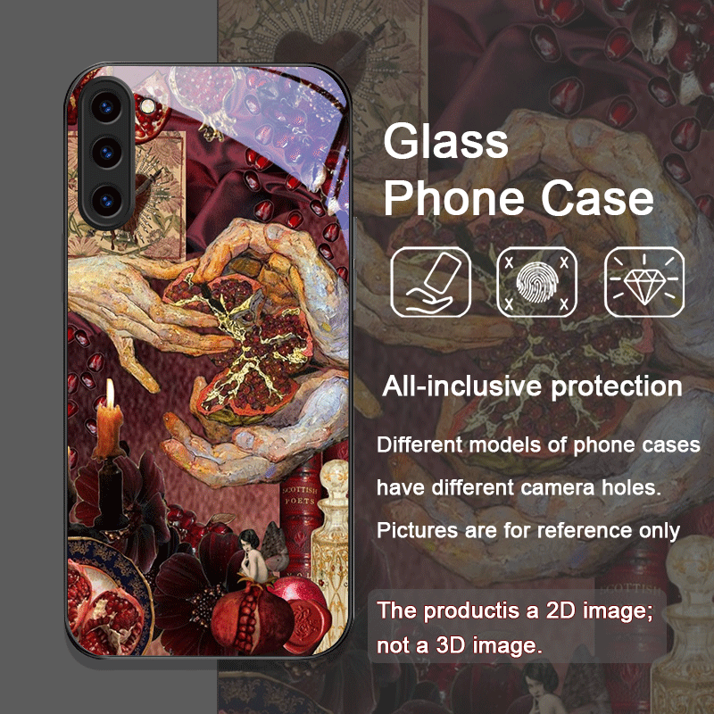 الفاخرة زهرة الرمان نمط الزجاج - مراجعة Phone Cases Samsung S25 Fe وسعره