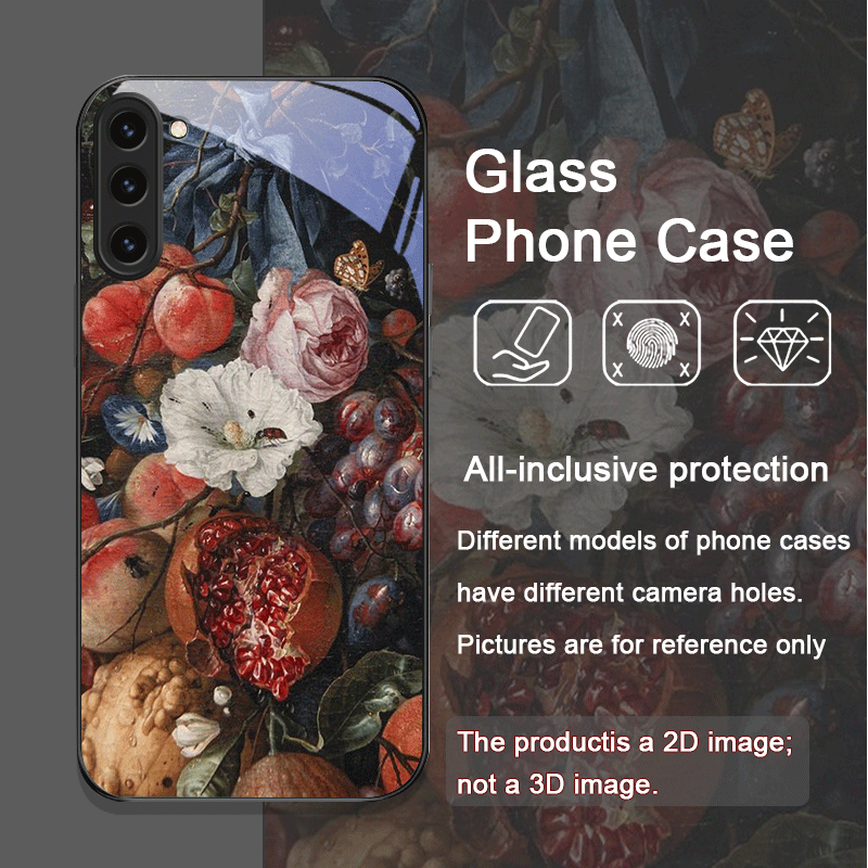 الفاخرة زهرة الرمان نمط الزجاج - مراجعة Phone Cases Samsung S25 Fe وسعره