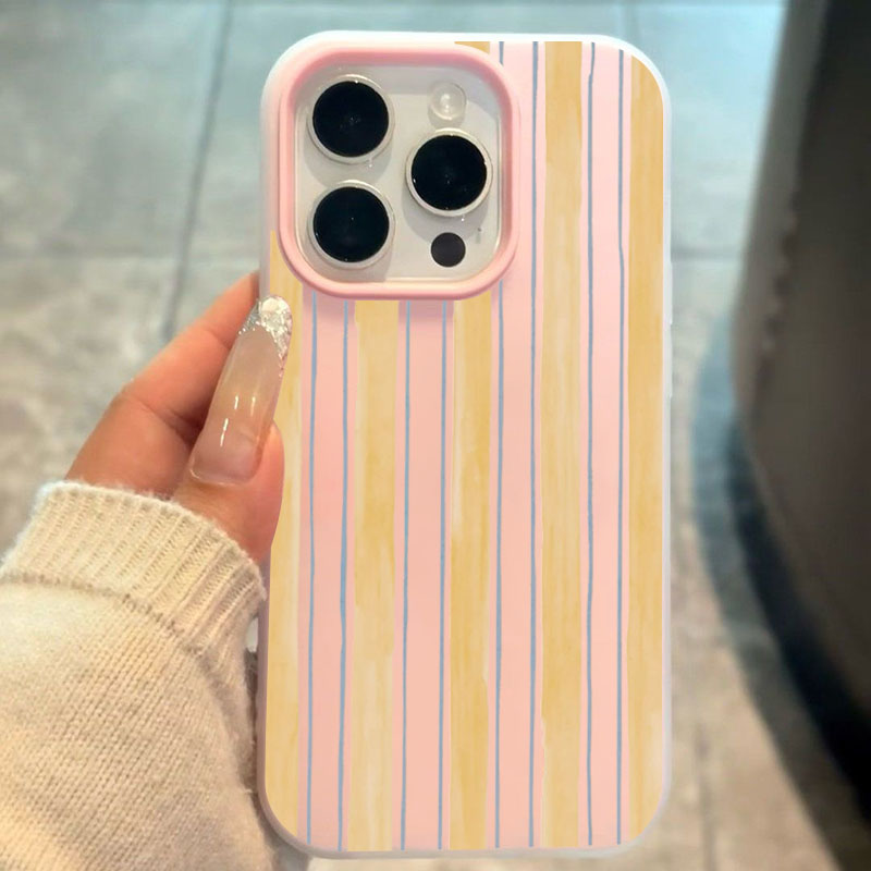 غطاء هاتف أنيق بخطوط صفراء لسا - مراجعة Phone Cases Samsung S25 Fe وسعره