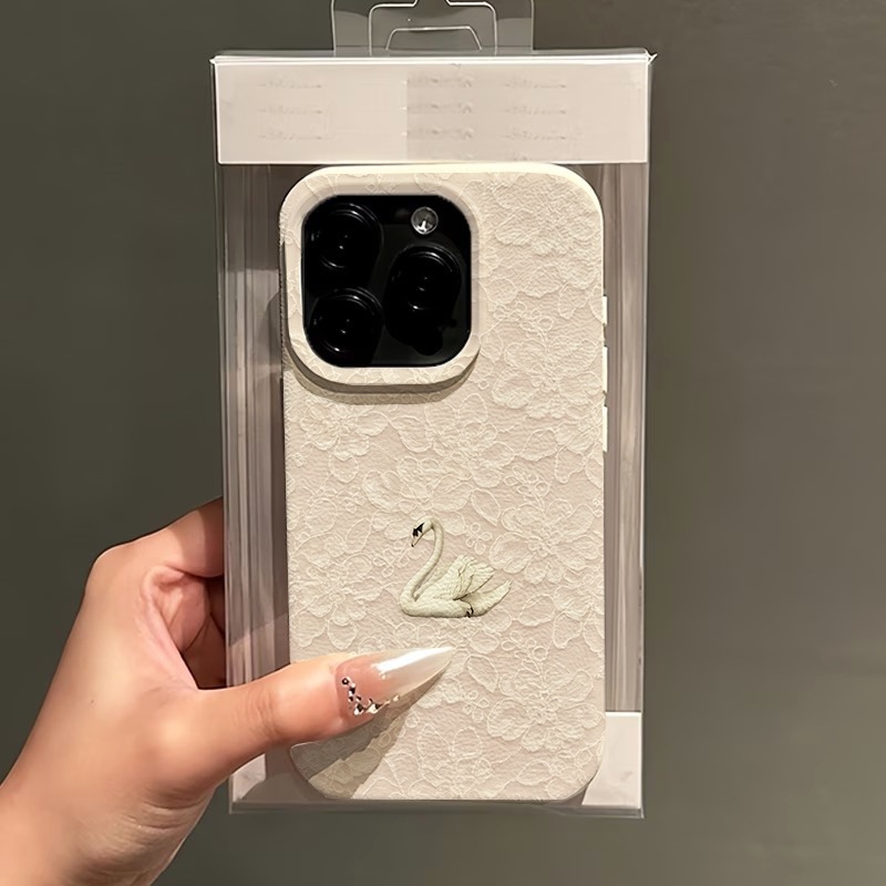 غطاء هاتف بنمط البجع والدانتيل - مراجعة Phone Cases Iphone 11 وسعره