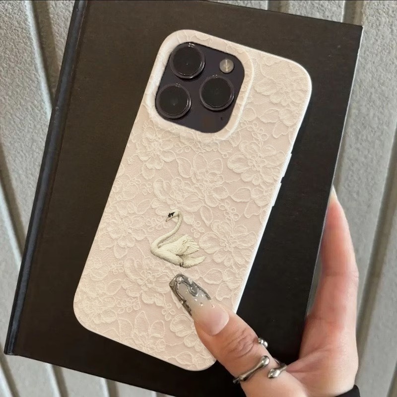 غطاء هاتف بنمط البجع والدانتيل - مراجعة Phone Cases Iphone 11 وسعره