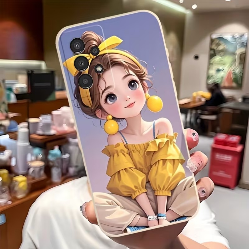 غطاء هاتف بتصميم فتاة كرتونية  - مراجعة Phone Cases Samsung S25 Fe وسعره